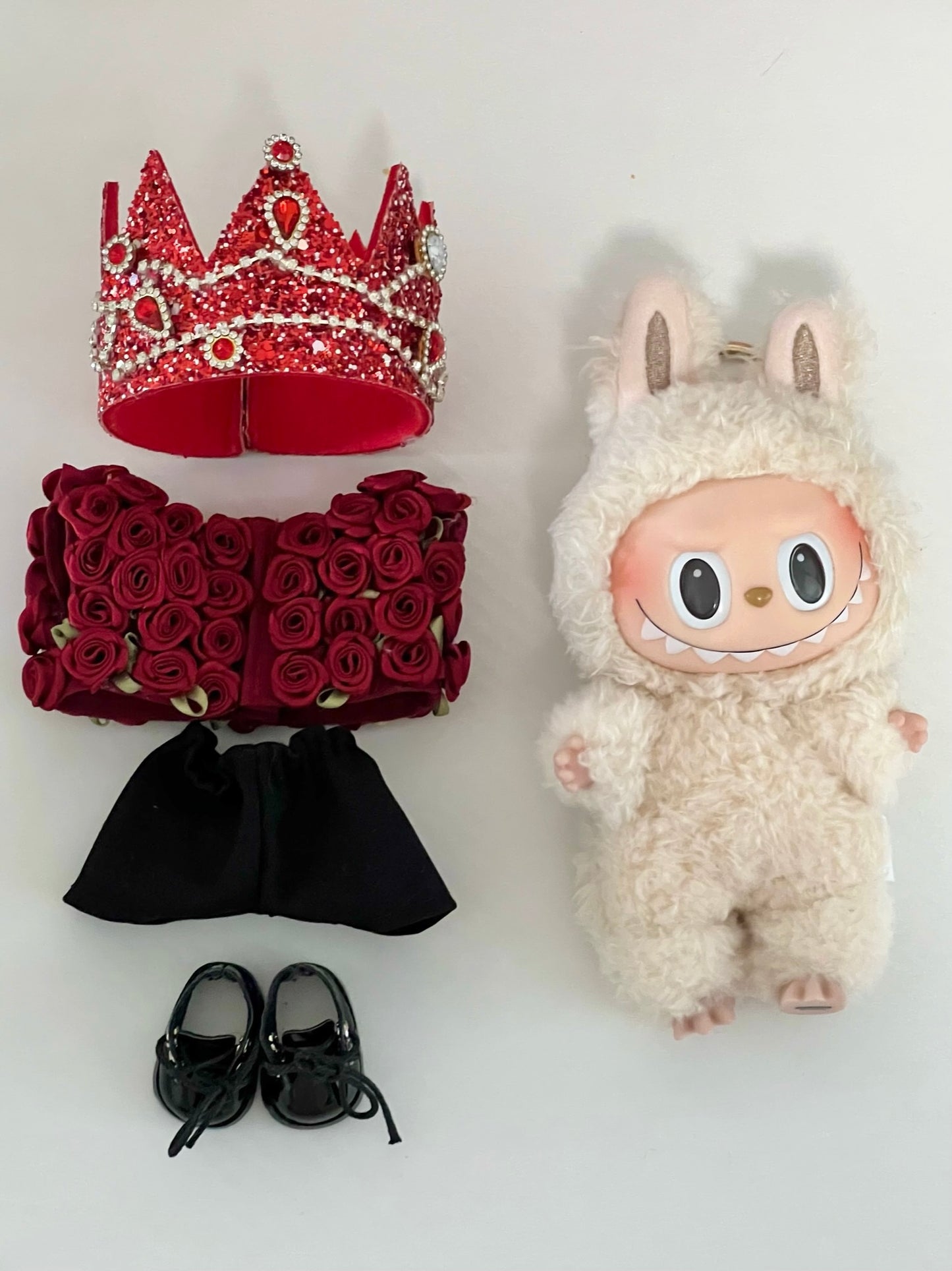 Doll Clothes Red Rose Idol Outfits Collection Fits LABUBU (GDPINK01)